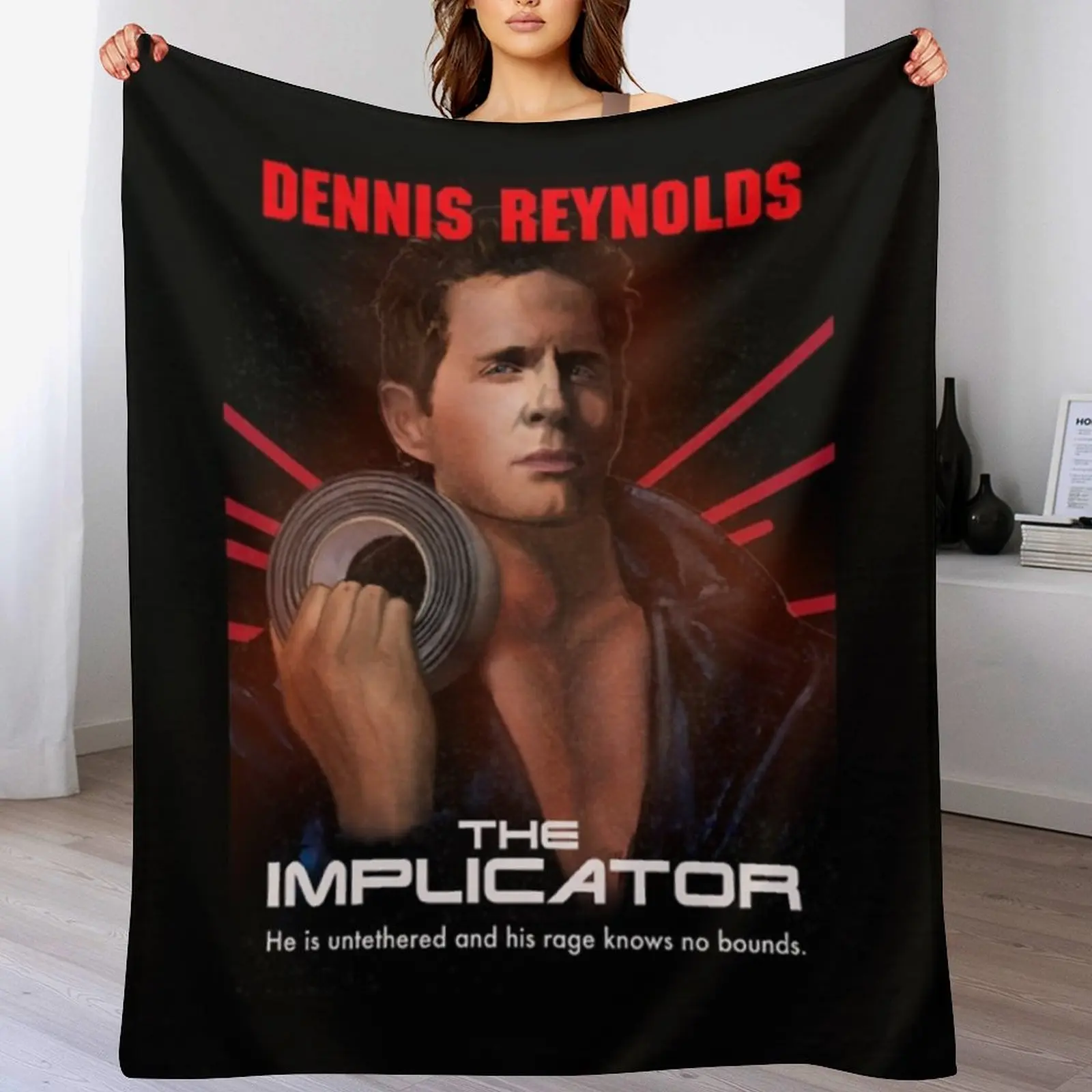 dennis reynolds Throw Blanket Hair Large Blankets