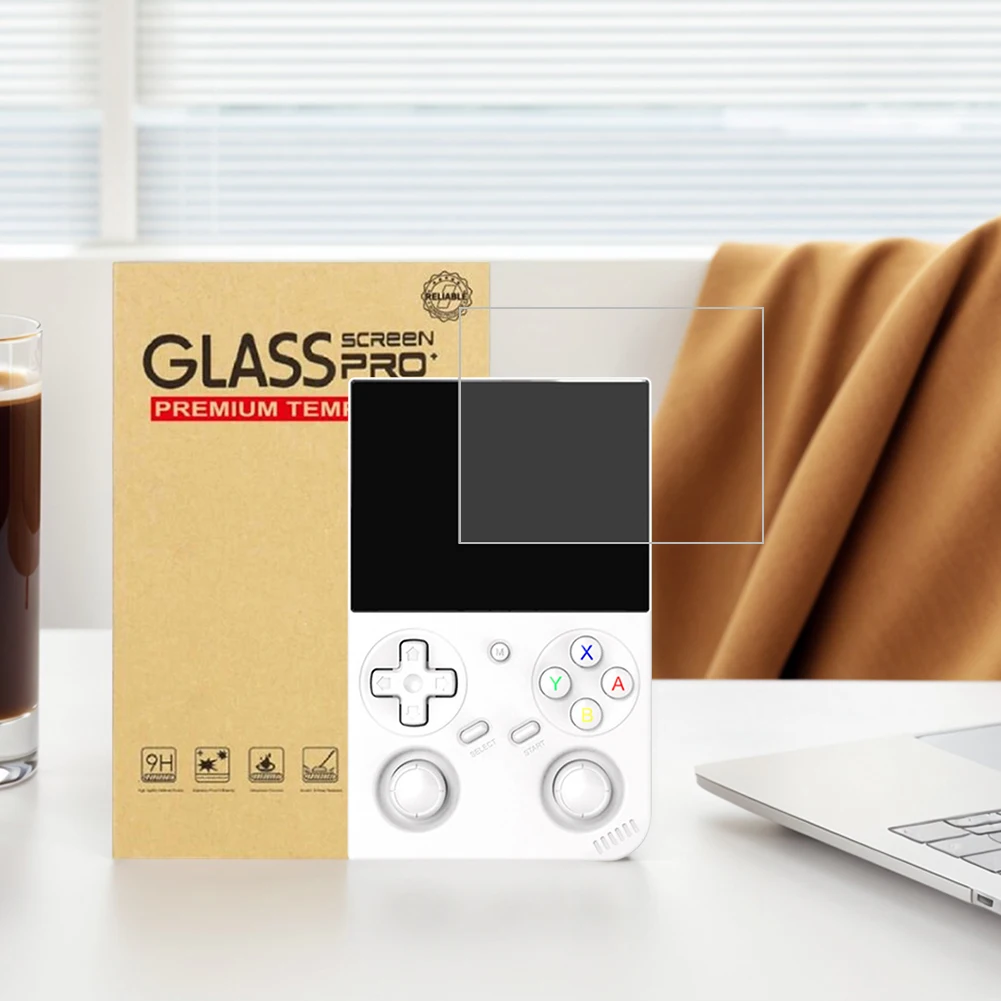 2Pcs Tempered Glass Anti-scratch Protective Film 9H HD Tempered Film for RG35XX Pro Handheld Game Console