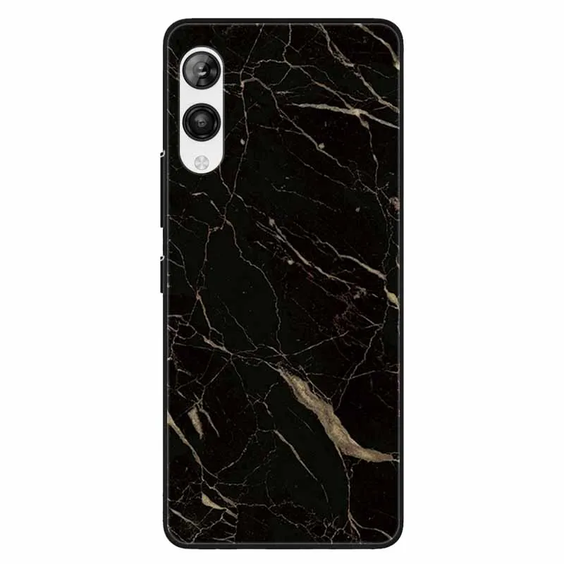 Phone Cover For Rakuten Hand 5G Case Luxury Marble Silicon TPU Soft Bumpers for Rakuten Hand 5G Protector Shells Black Funda 5.1