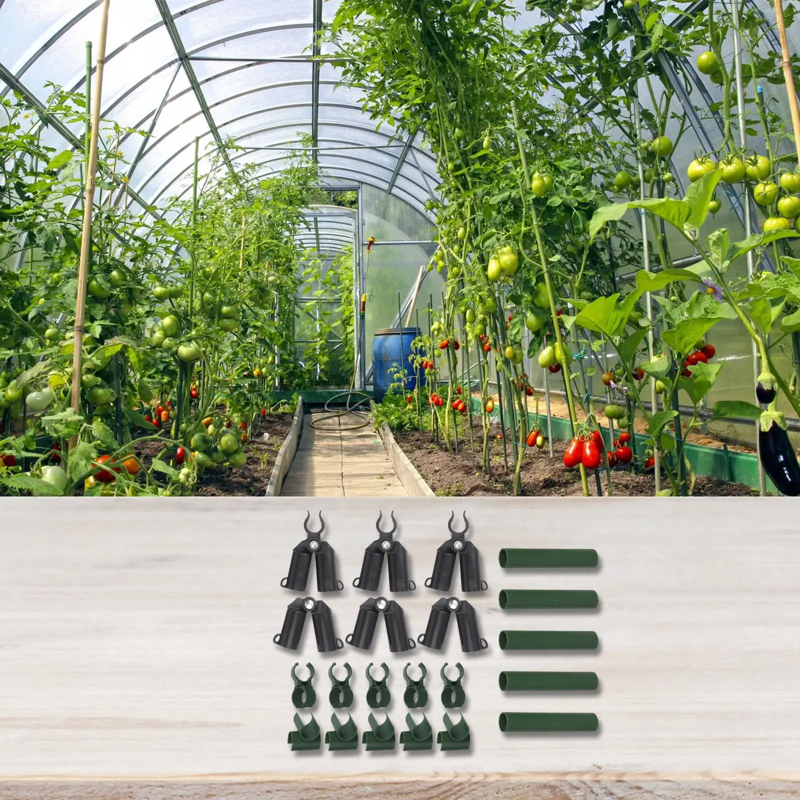 21pcs Plant Trellis Connector Clips Adjustable Climbing Plant Support Fixed Connector Pillars Buckle Clips Greenhouse 20mm