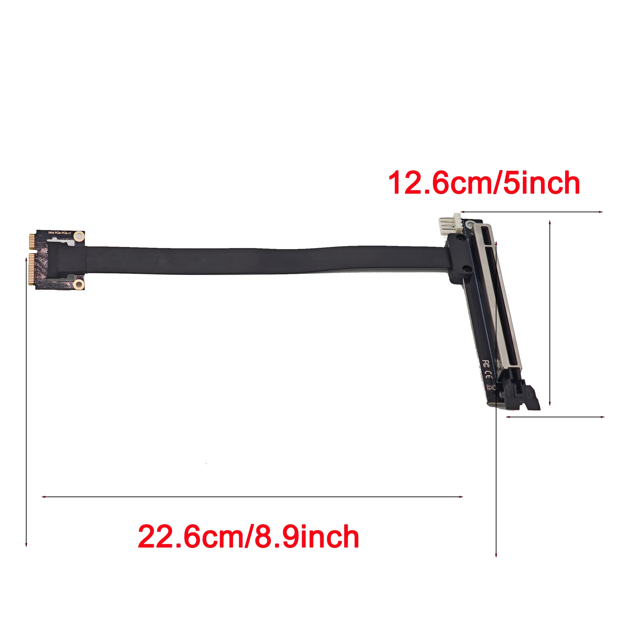 3.0 PCIe Riser Card 1x to 16x Adapter No Need USB with Power Cable PCI-E x1 x16 GPU Riser Adapter for Add On Cards Computer