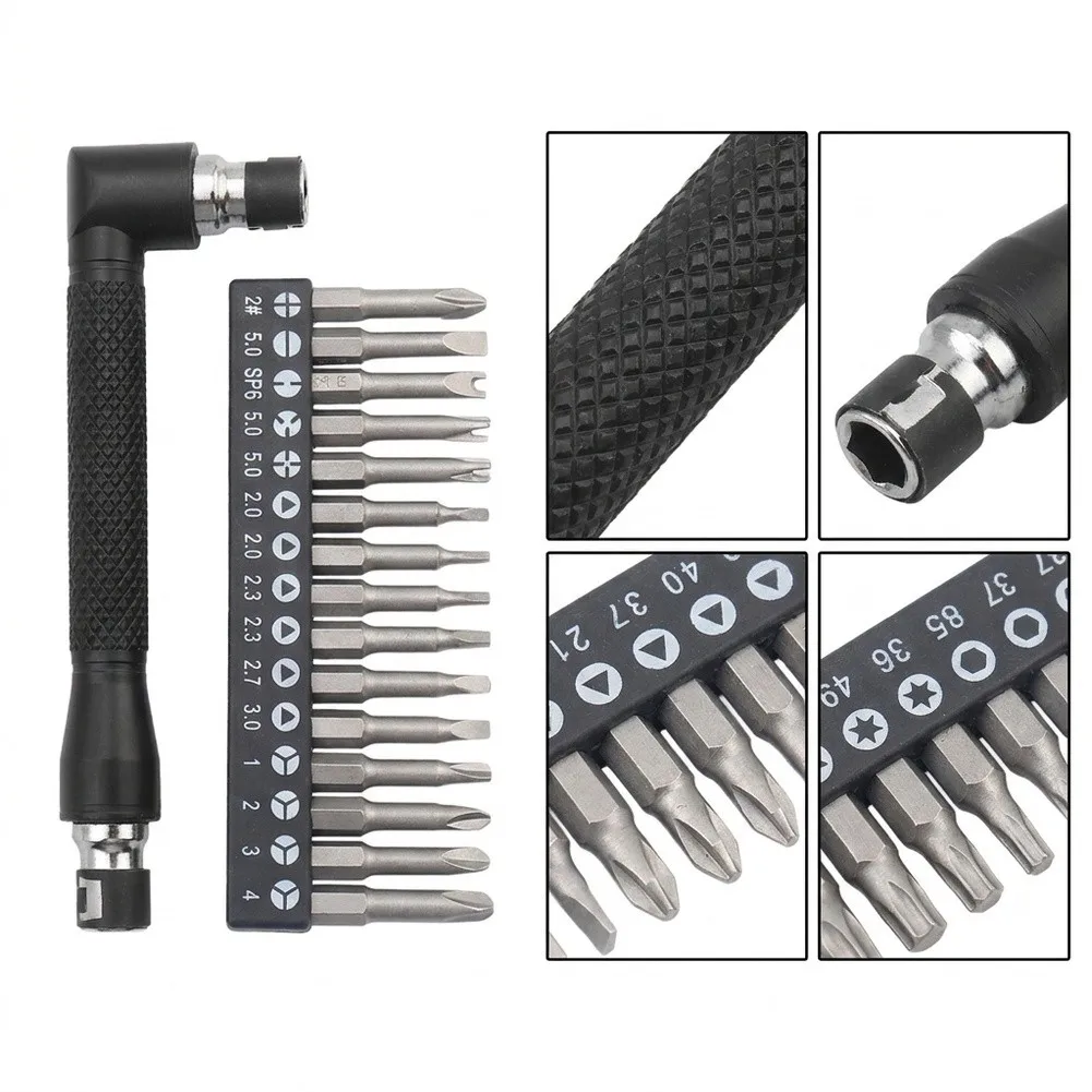 6 Piece or 8 Piece Special Shape Screwdriver Set Featuring Dual End L Handle and Multiple Bit Types for Fastening Solutions