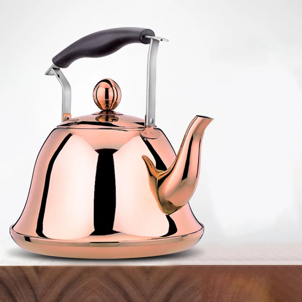 

Stainless Steel Whistling Tea Kettle Anti-Scalding Handle Water Boiling Kettle Fast Heat Large Spout Suitable for Stovetop Use