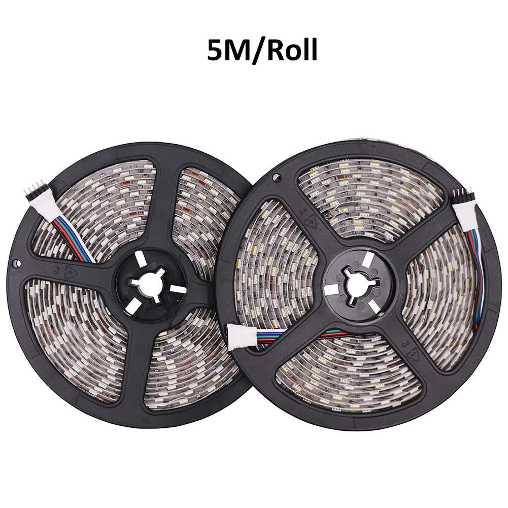 LED Strip Light DC12V 24V 5050 Waterproof RGB CCT RGBW RGBWW White Warm White LED Tape Lights 30 60 96LEDs 5M/Roll Ribbon Lights