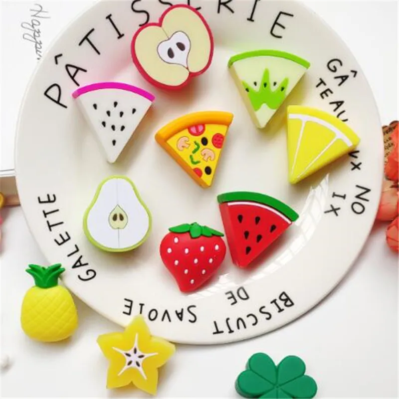 Pear Leaf Fruits Foods Cable Protector Cord Wire Cartoon Protection Mini Silicone Cover Charging Cable Winder For Charger Cable