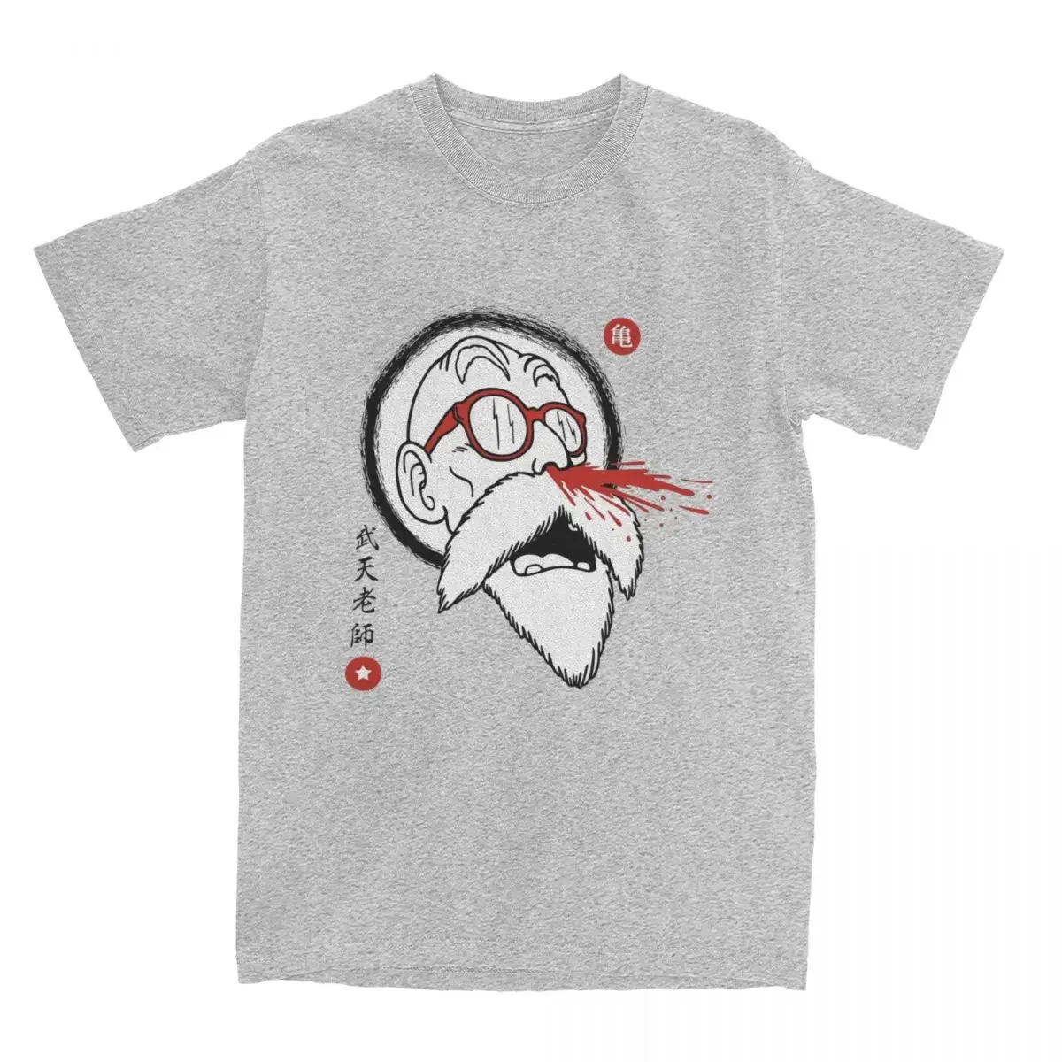 Anime Turtle Hermit Apparel Fashion Tees T-Shirts 100% Cotton Printed Clothes Master Roshi Nosebleed for Men Women T Shirts