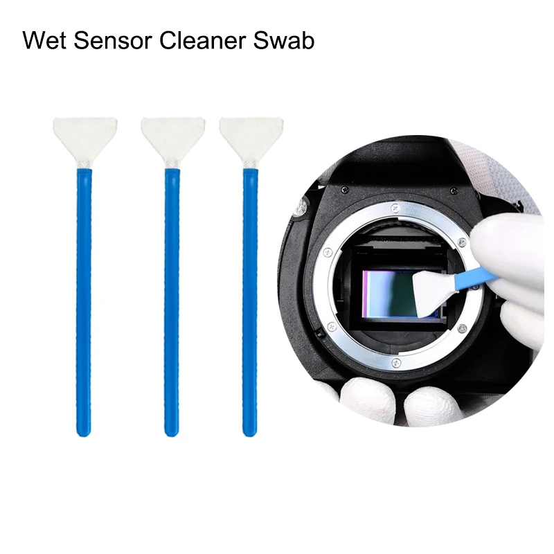 3 Pcs Wet + 2 Pcs Dry Sensor Cleaning Kit Cleaner Swab Ultra for Nikon Canon Sony Digital Camera's CCD Or CMOS, DSLR Clean