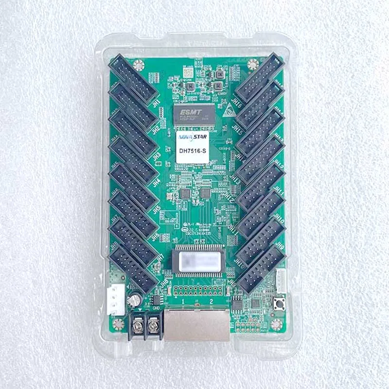 Novastar DH7516-S Full Color Large LED Video Screen Receiving Card Cassette 16 HUB75E Ports Interface 512x384 Pixels Controller