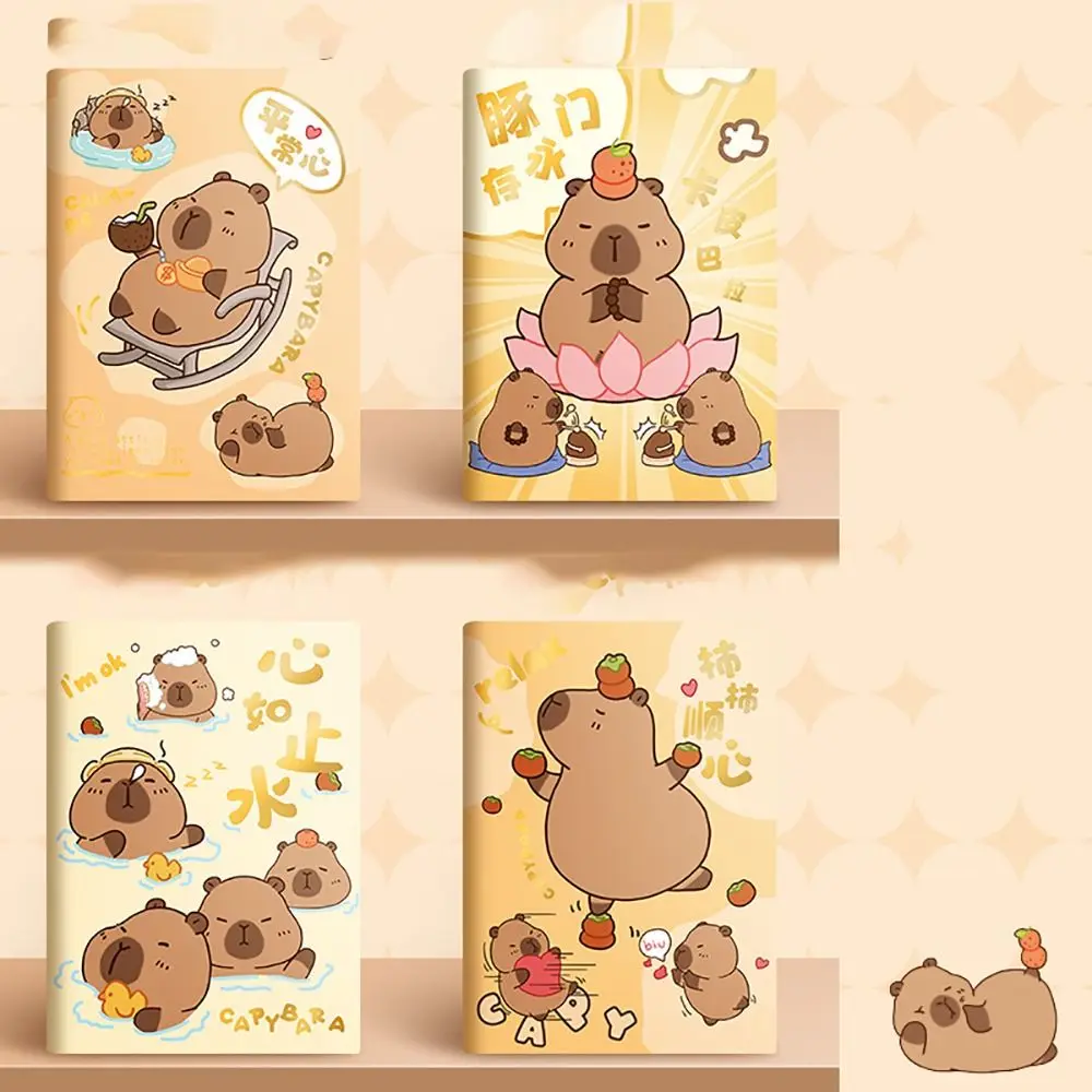 Capybara Cartoon Pocket Notepad, Pequeno Notebook, Weekly Planner, Material Escolar, Novo