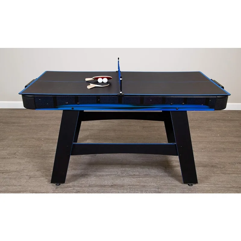 Bandit 5-Ft Air Hockey and Table Tennis Multigame Table, Great for Family Game Rooms, Includes Strikers, Pucks, Paddles