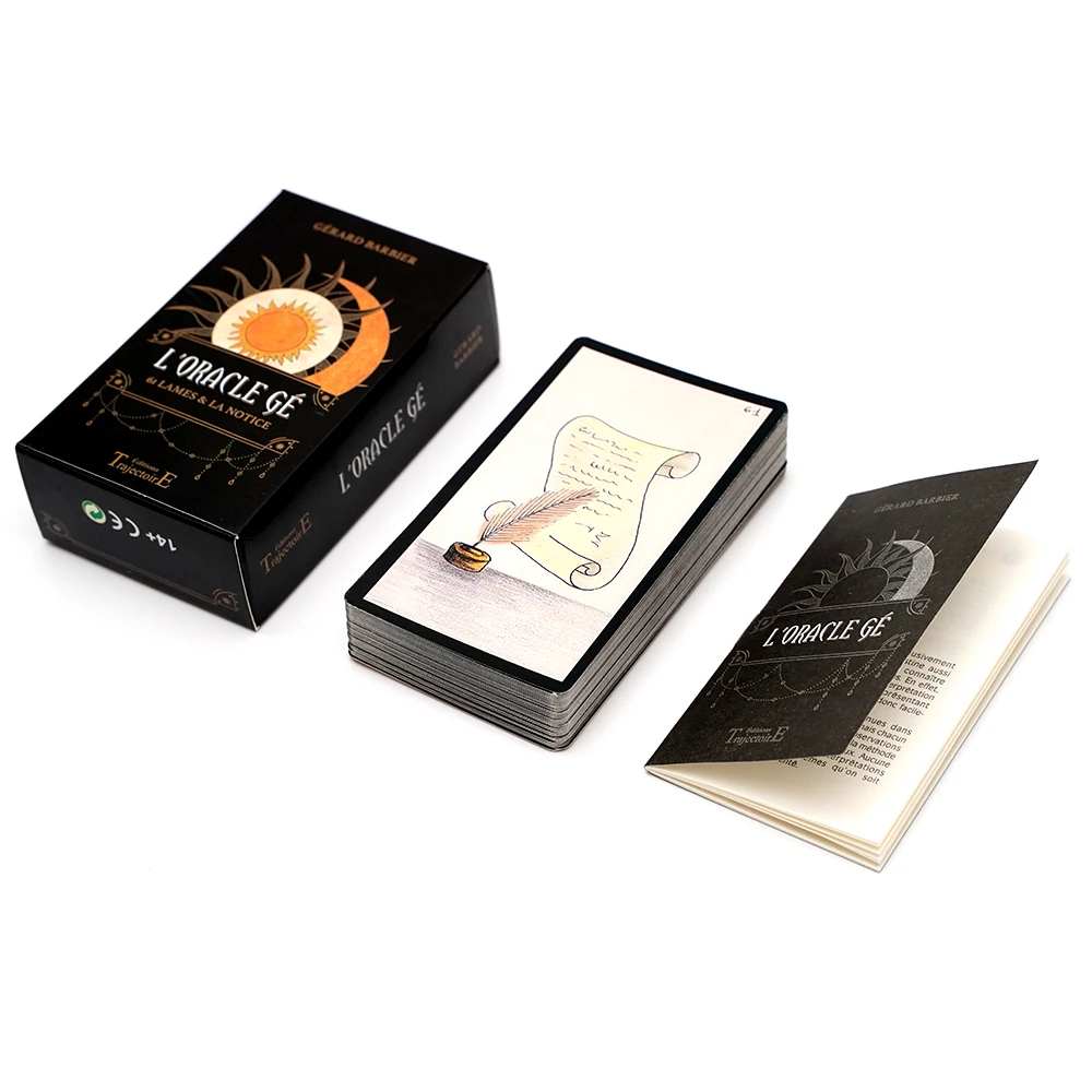 L'Oracle Gé - 61 لامز ولا إشعار Cartes de tarot Franceises Oracle divin Ce juego divinatoire au graphisme simple et éloquent c