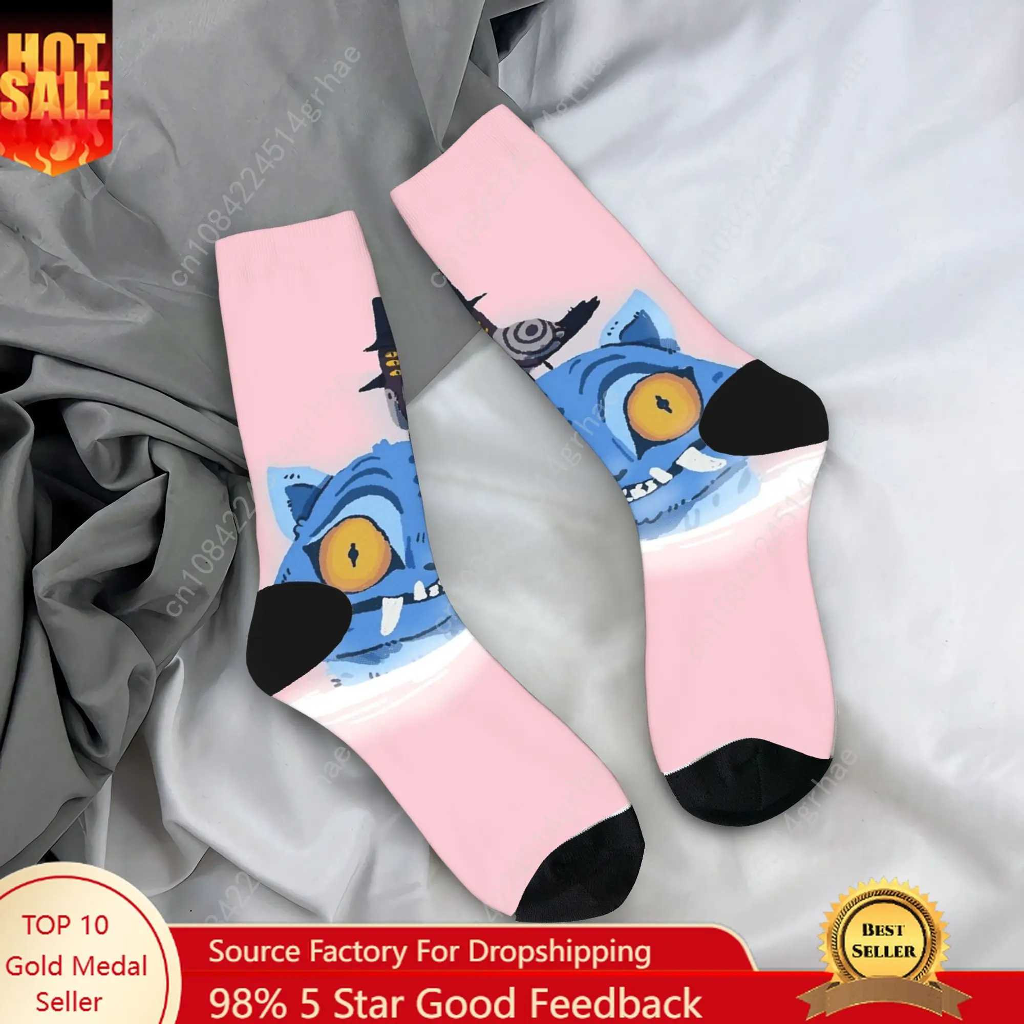 

Baby Saja KPop Demon Hunters Chibi Art Socks Anti Skid Stockings Adults Men Warm Soft Outdoor Socks Winter Kawaii Graphic Socks