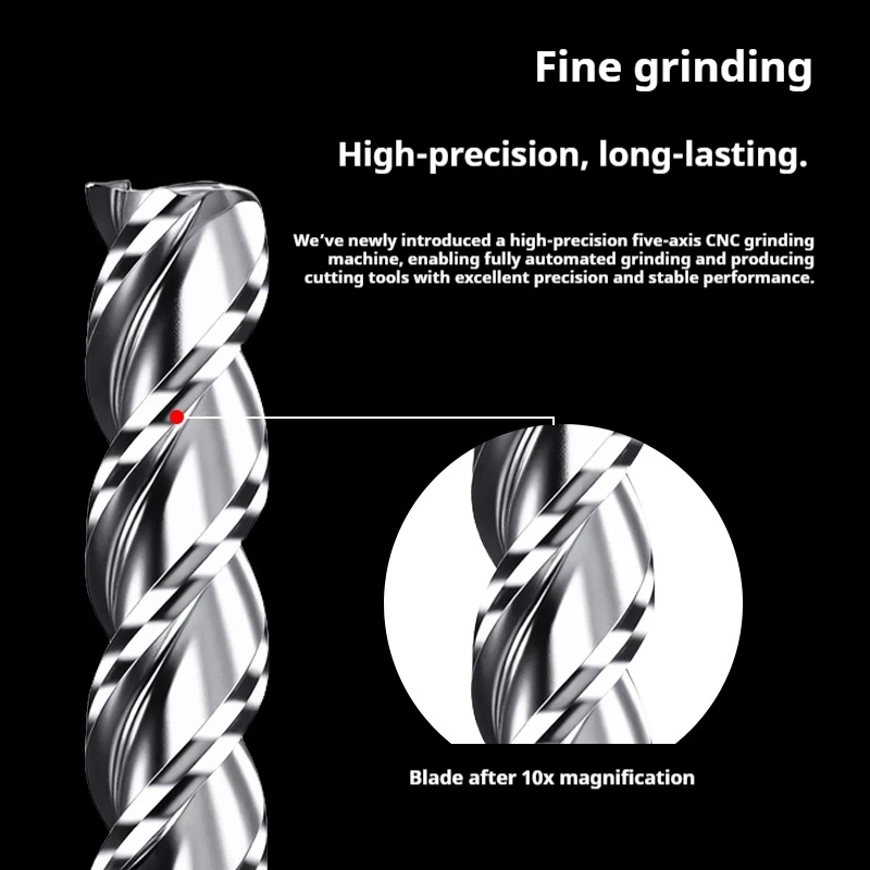 1pcs HRC58 3flute 4R0.5 6R0.5 8R0.5 10R0.5  R1 round nose bull mill carbide alloy endmill router bit cutters aluminum process