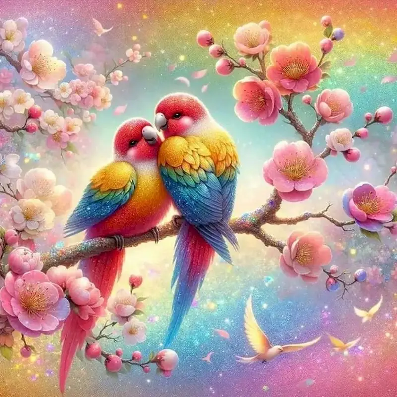 SDOYUNO 2025 New DIY Diamond Embroidery Bird Animal Full Drill Paintings With Rhinestone Sale Mosaic Parrot Wall Decor