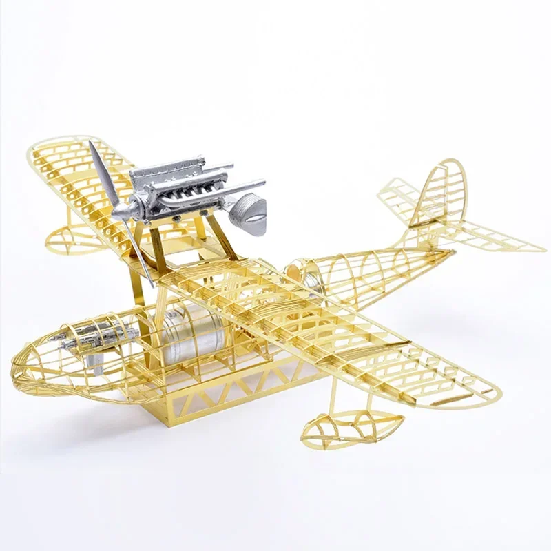 

1/48 Miyazaki hayao Porco rosso Savoia S.21 FG1 Seaplane Brass PE Detail Model DIY Puzzle 3D Assembly Metal Structure Model Gift