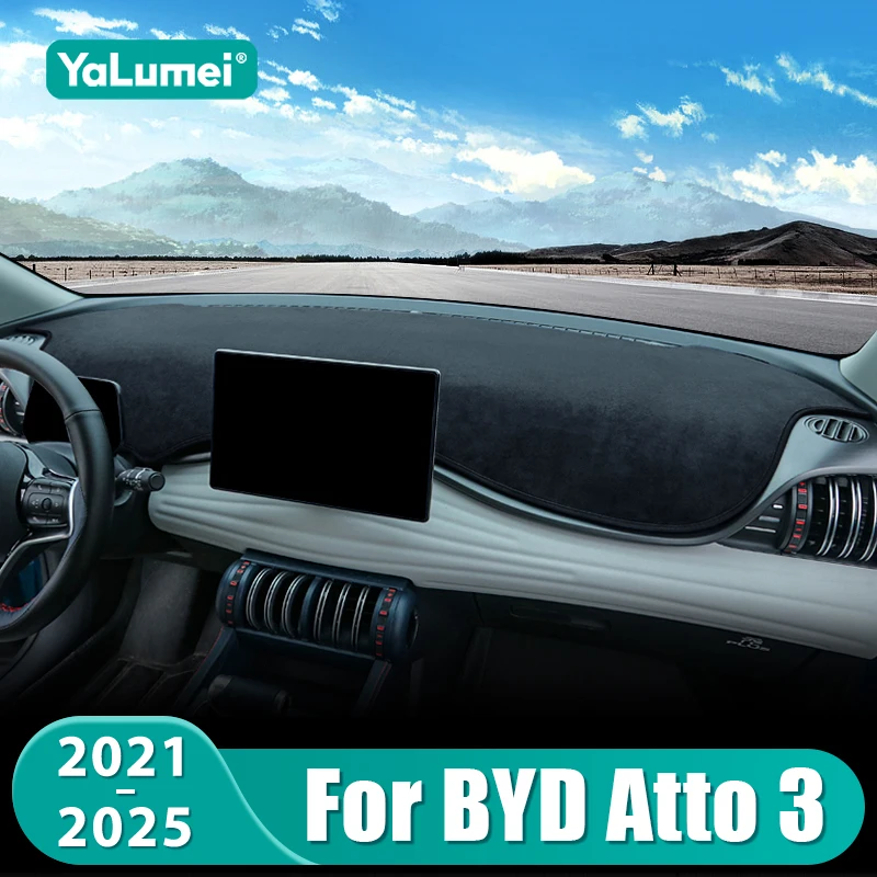 

For BYD Atto 3 Yuan Plus 2021 2022 2023 2024 2025 EV Car Dashboard Cover Instrument Desk Sun Shade Mat Non-slip Pad Accessories