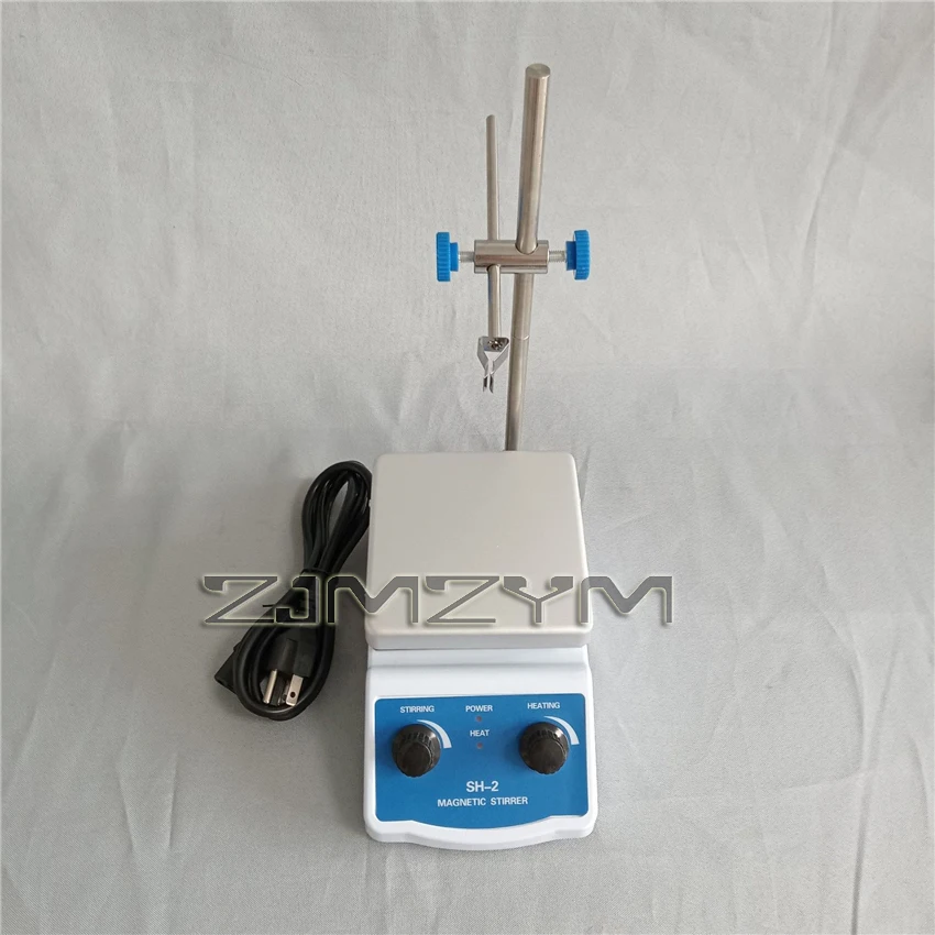 SH-2 Constant Temperature Magnetic Mixer Magnetic Heating Stirrer Laboratory Mixer Stirrer 110V/220V 180W 100-1600 r/min 2000ml