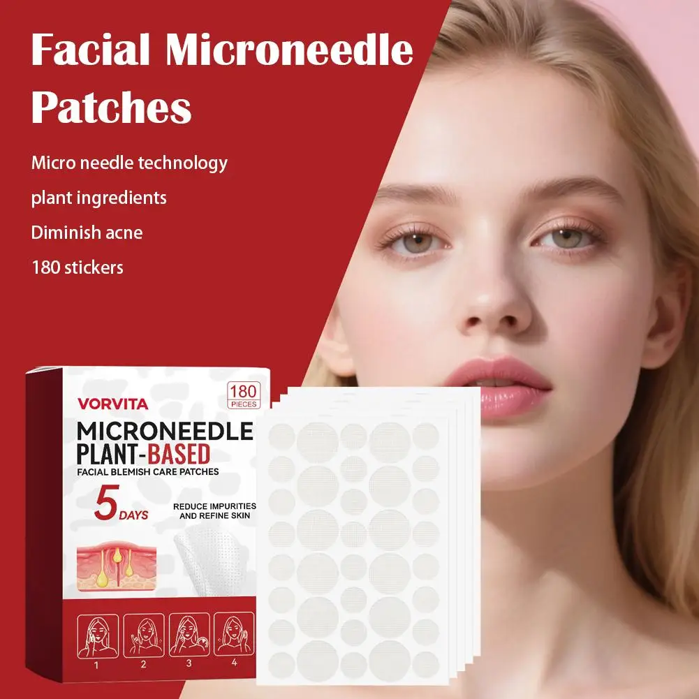 180pcs 0.2mm Facial Soothing Microneedle Patches Acne Care Patch Facial Skin Care Imperfection Patch 2026 Nerw image 4