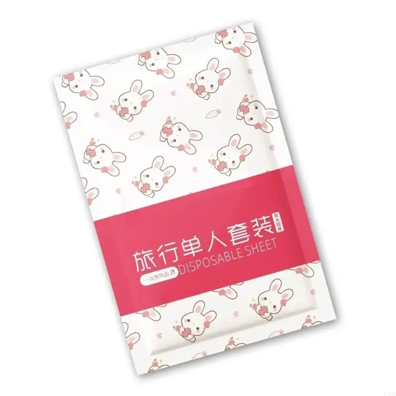 F19B Nonwoven Bedding Set for Hotels and Travel Includes Sheet Duvet Cover and Pillowcase 3/4Pieces Set