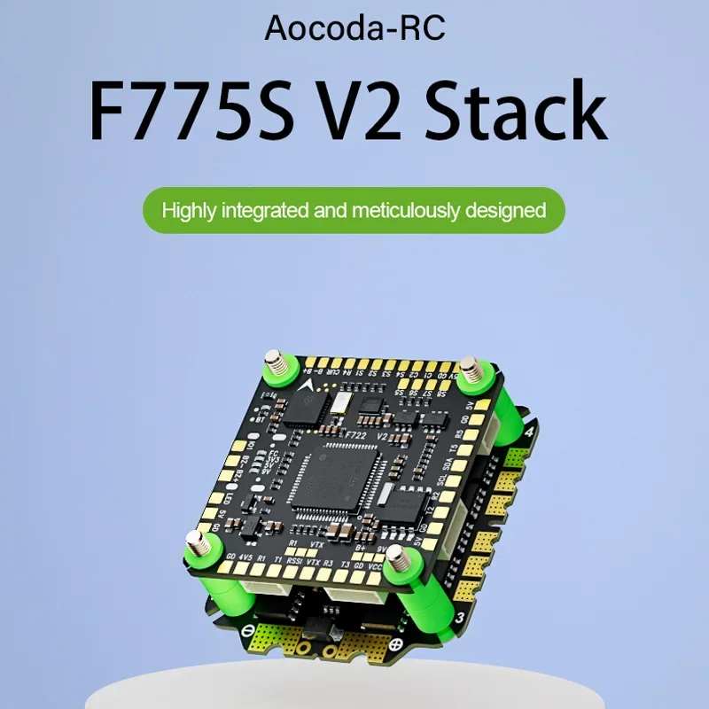 

Aocoda-RC F765S F775S V2 Stack F722 V2 3065S / 3075S 65A / 75A 4in1 ESC 30x30mm 3-6S per FPV Freestyle Drone