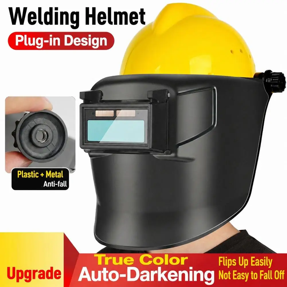 Auto Darkening Welding Helmet Professional Welder Mask Large View Face Shield For Arc Grind Cut High-Altitude Welding