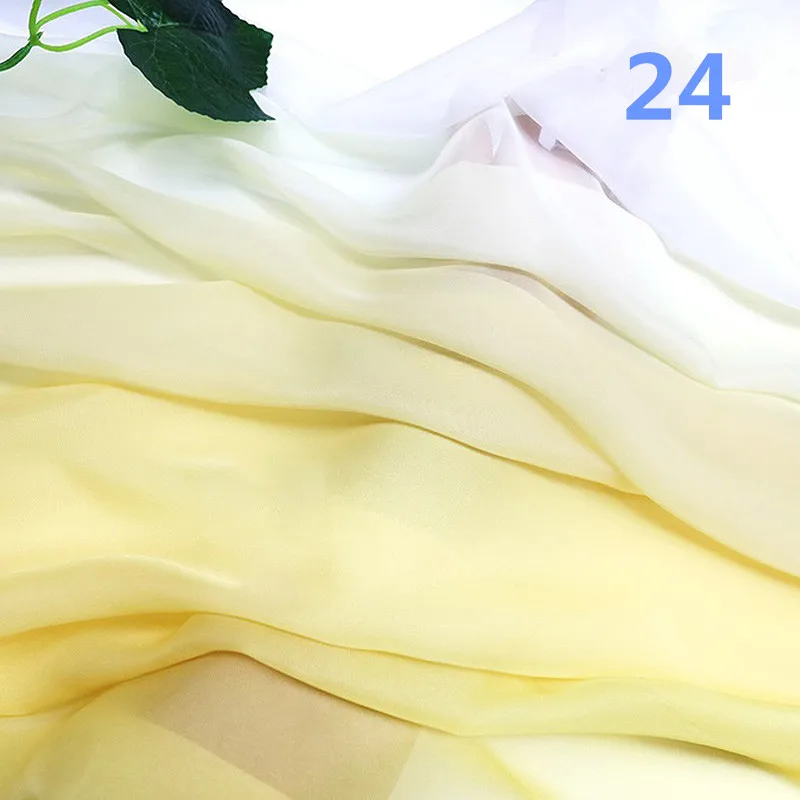 100x150cm Farbverlauf Chiffon-Stoff DIY Regenbogen Abendkleid Tanzkleid Nähmaterial Bedruckter Seidenstoff Bühnenkostüm Dekorationsmaterial – Detail 14