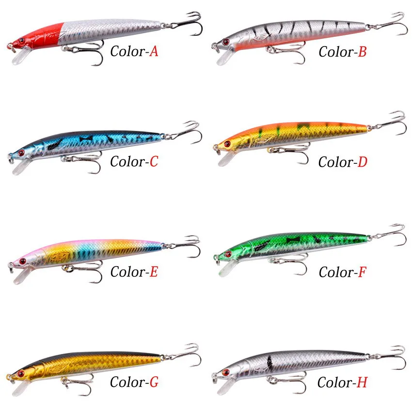 8pcs/lot Fishing Lure Set 8.5g 9.5cm Hard Bait Mini Minnow Floating Swing Crankbait Crazy Wobblers Artificial Bionic Crank Lures