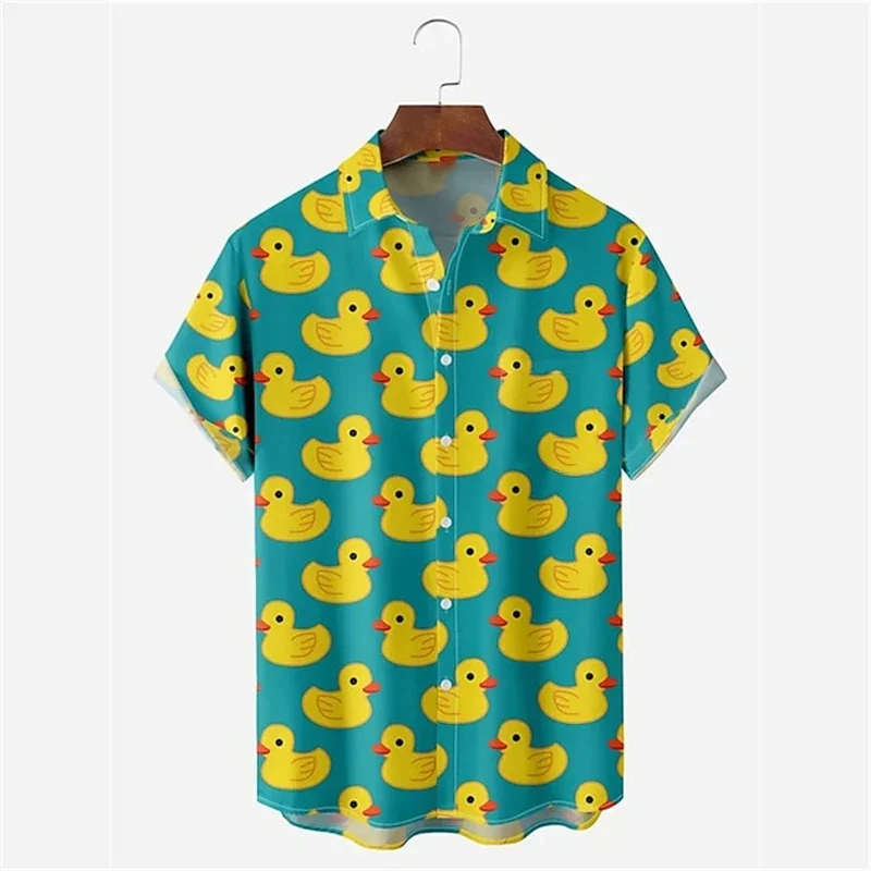 

Cute And Funny Fruit Printing Shirts 3D Printing Hawaiian Shirts Summer Beach Casual Men's Clothing New Loose Breathable Top