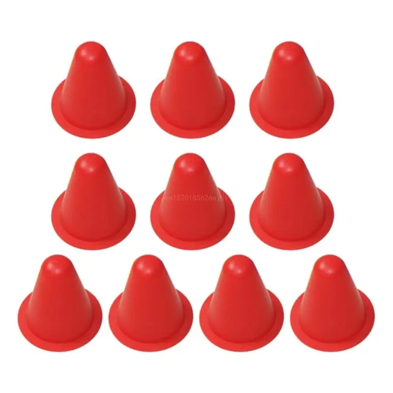 10 Pcs Roller Skating Cones Training Marker Small Cones Mini Cones for Kids Games Indoor and Outdoor Sport GXMF