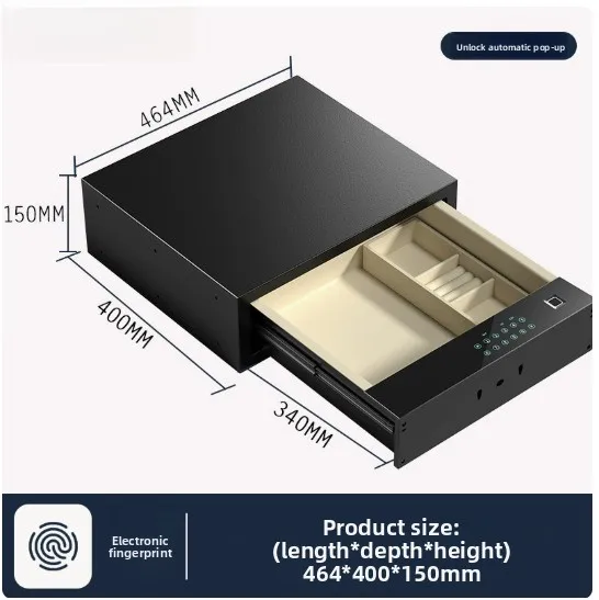 Smart Premium Strong Watch Winder Jewelry Box With Fingerprint Drawer Electronic Digital Lock Bedroom Wardrobe Safe