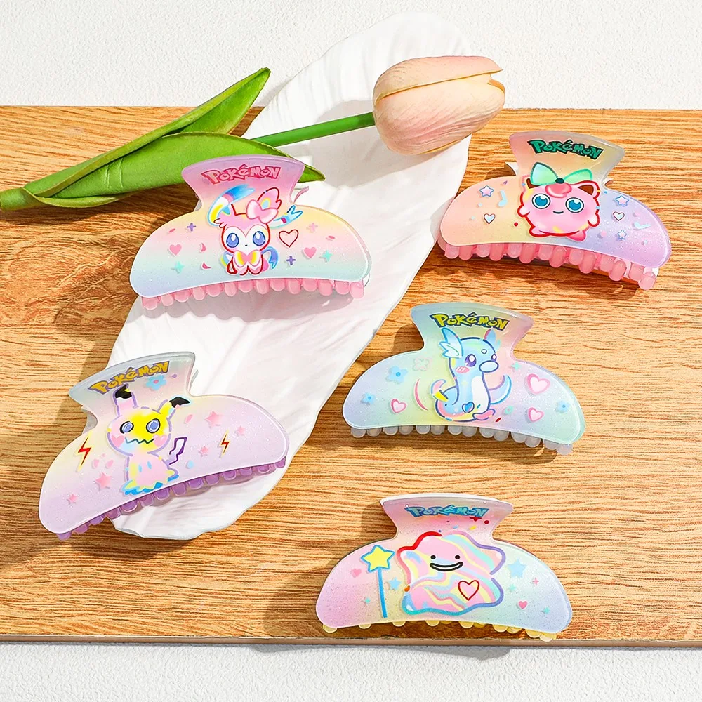 1 قطعة/5 قطعة سلسلة البوكيمون مشبك شعر كليب إكسسوارات الشعر الزخرفية دبابيس الشعر اليومية العملية الملونة لطيف الحلو إكسسوارات الشعر