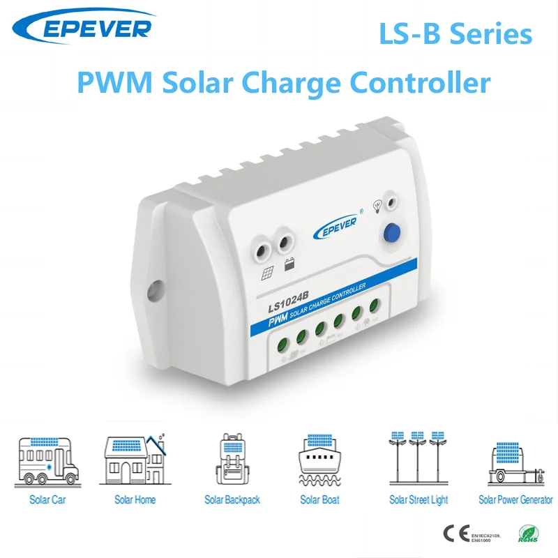 EPEVER-controlador de carga Solar, dispositivo automático Landstar con interfaz RS485, regulador de Panel Solar, accesorio opcional, 10A, PWM, 12V, 24V