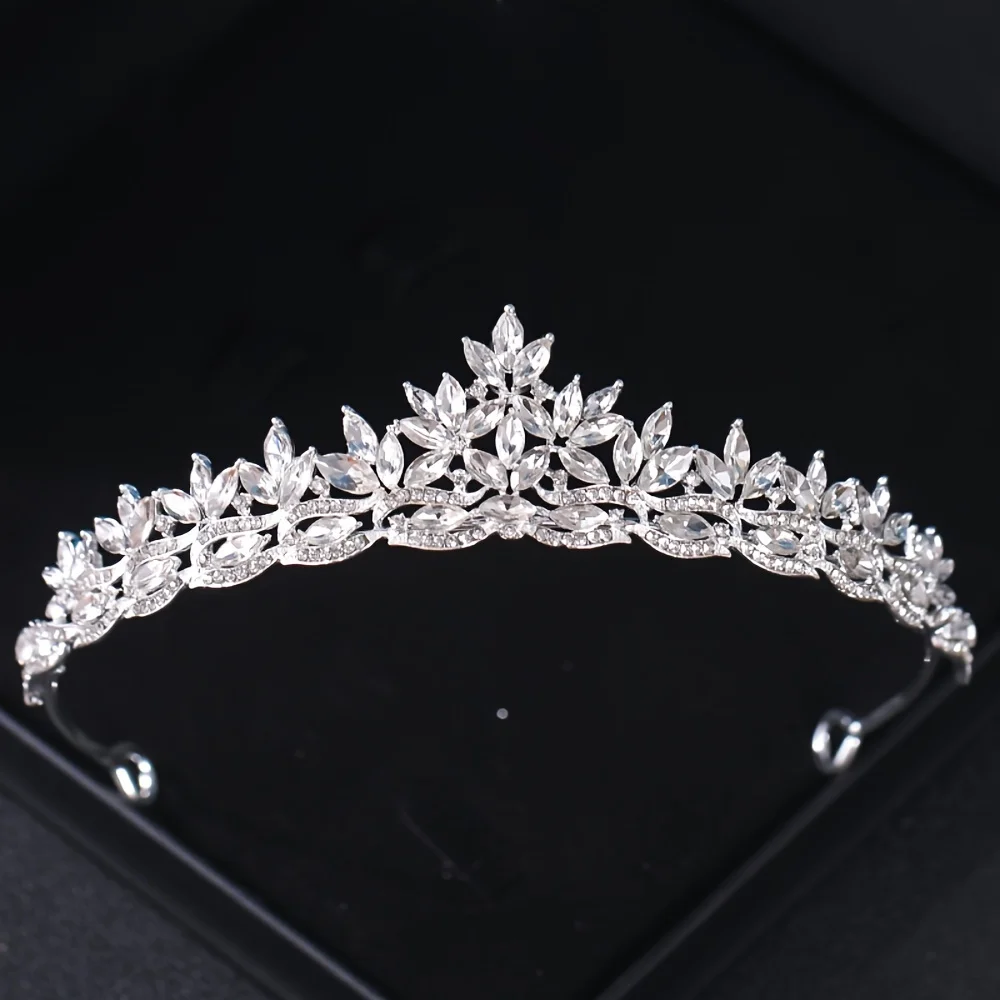 Crystal Tiaras And Crowns For Women Party Rhinestone Prom Diadem Headband Bridal Wedding Hair Accessories Jewelry Crown Tiara