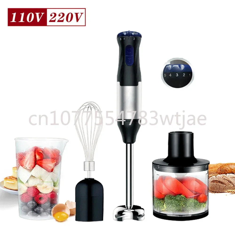 

Cooking set, handheld egg beater, complementary food dispenser, grinding rod, meat grinder, mixer combination