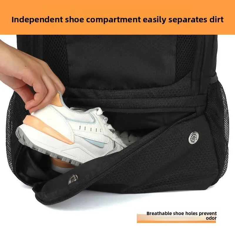 New Soccer Basketball Backpack with Shoes Pack Football Volleyball Bag for Teenagers Large Capacity Outdoor Travel Schoolbag