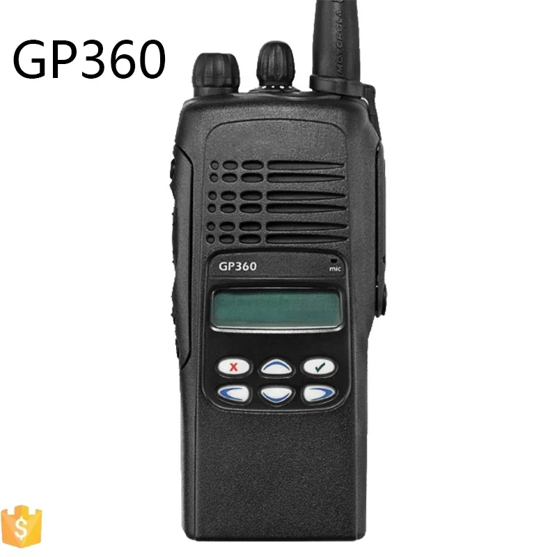 Kualitas Terbaik GP360 Radio Portabel Komunikasi Bicara 50 VHF UHF 12 Jam Radio Seluler Digital Radio Walkie Talkie Genggam