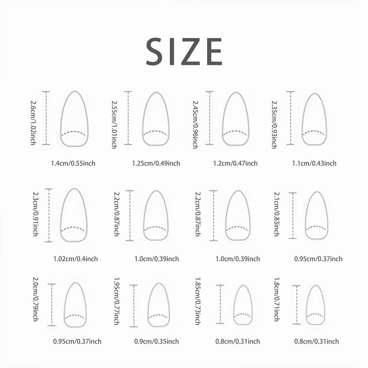 24 stuks lange Franse minimalistische kleur bijpassende nagels met 1 jelly gel en 1 nagelvijl