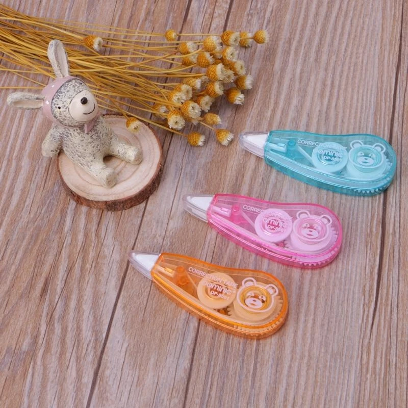 090F Simple Correction Tape Portable Correction Rollers White Out Correction Tape Tear Resistant School Supplies