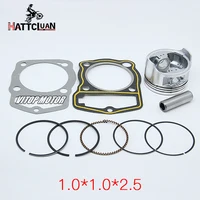 Se adapta a Honda ATC 200 XL200 ATC200 LONCIN 200 CB200 196CM3 200cc KBB Kit de montaje de pistón de motocicleta Pin de anillos de pistón