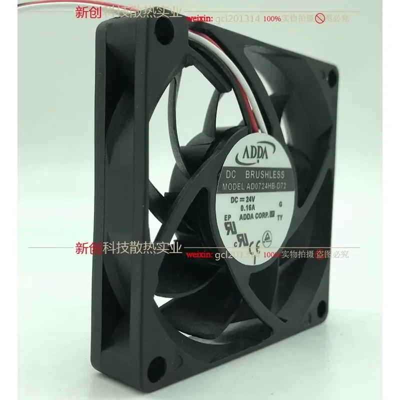 for ADDA AD0724HB-D72 7CM 24V 0.16A 7015 Cooling Fan for Danfoss Inverter Alarm