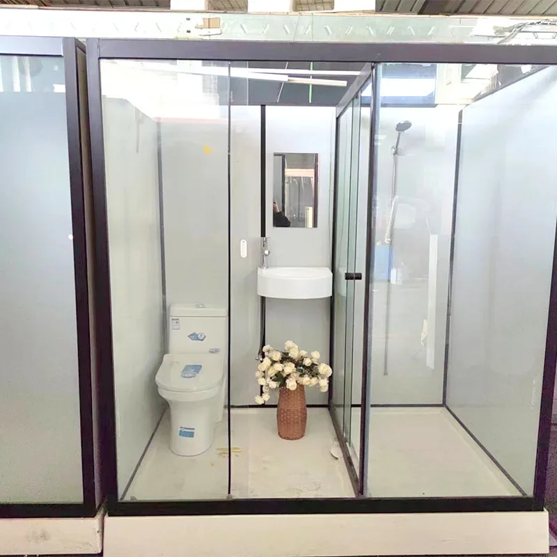 Integral bathroom Hotel integral shower room dry and wet separation shower toilet
