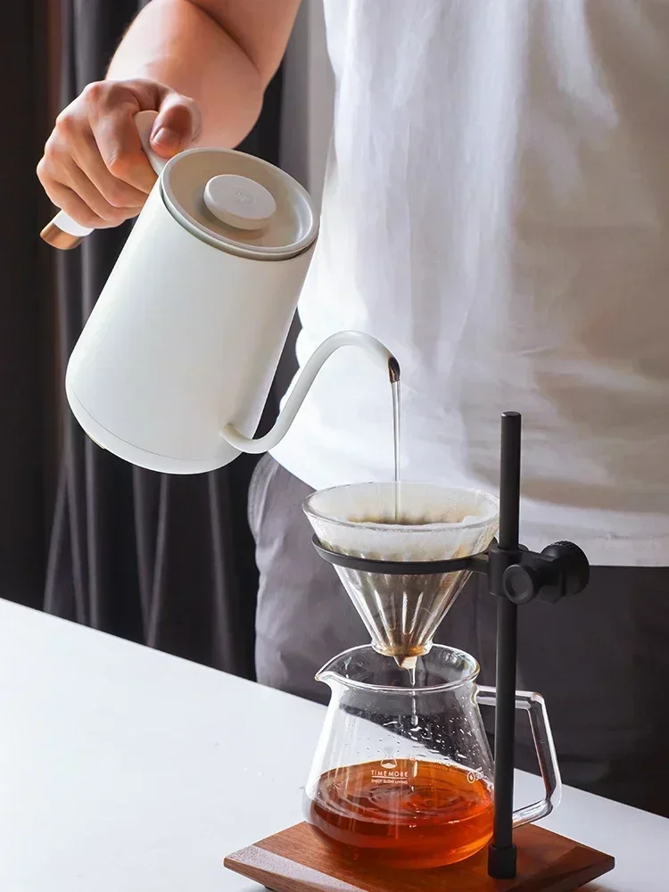 Timemore Fish Smart Electric Pour Over Kettle 600ml 220v  Fine Mouth Temperature Control Customize Hand Brew Coffee Pot Gift