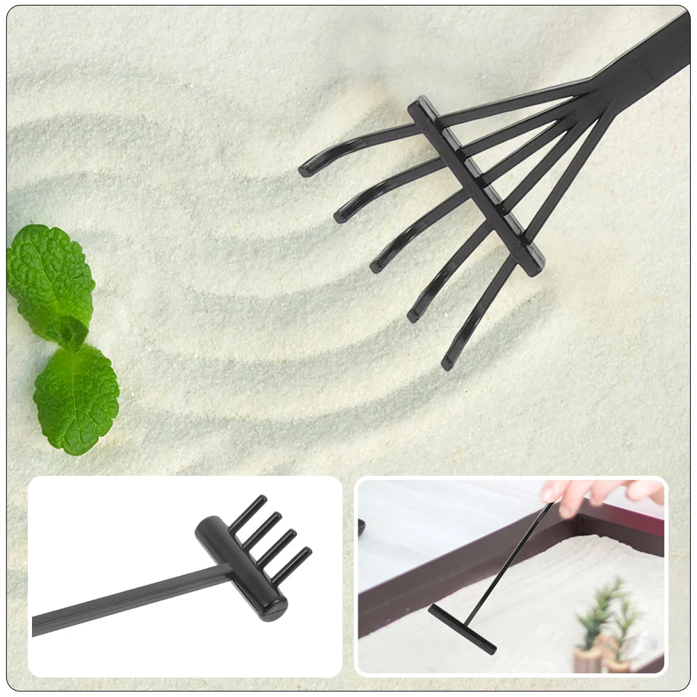 Zen Sand Rake Set Garden Accessories Drawing Tool Tools Small for Desk Plastic Rakes Kit Decors