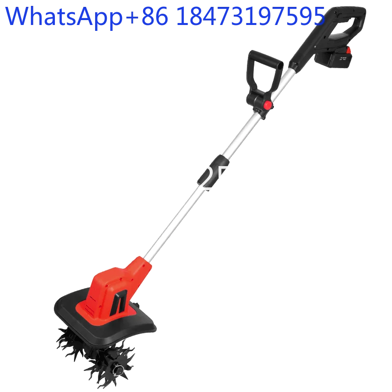 Handheld lithium battery micro-tiller, weeding and soil loosening artifact, household small plowing machine