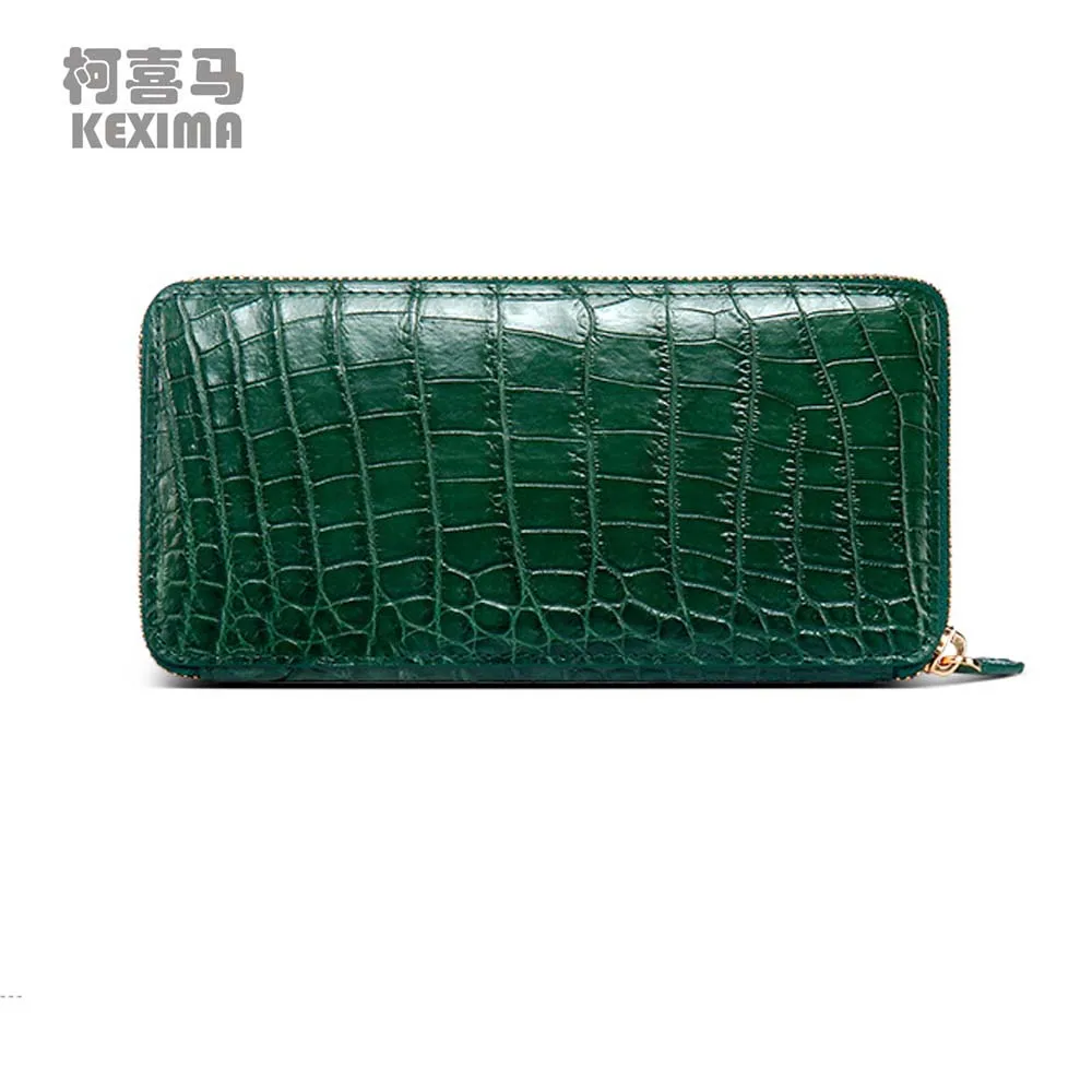 keximayuanyuan Crocodile skin wallet Crocodile leather  No stitching crocodile  handbags  crocodile  Female Crocodile bag