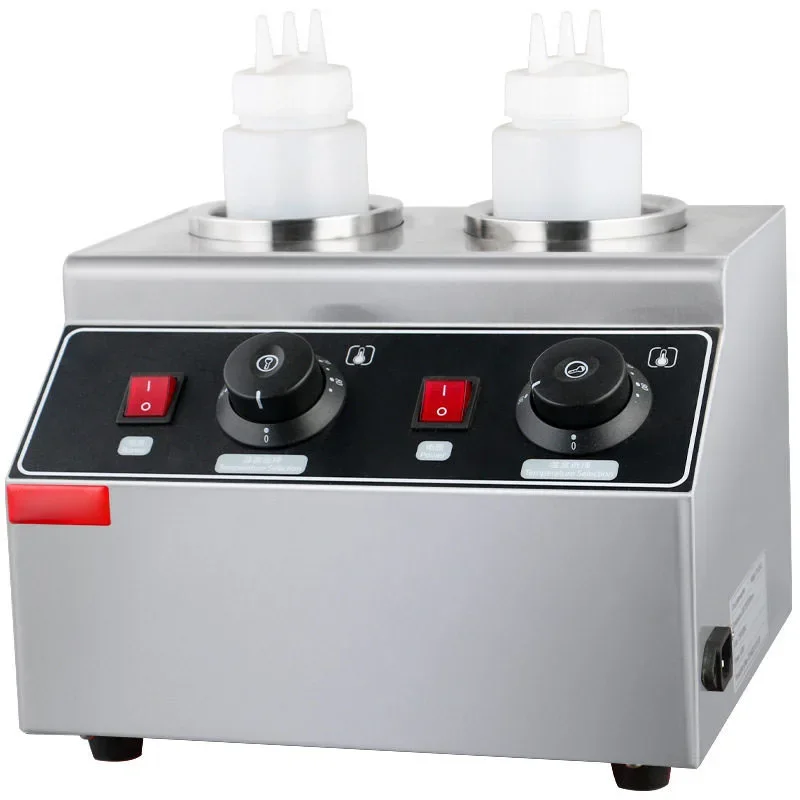 Commercial Chocolate Heater Sauce Warmer Electric 1 Bottles Soy Jam Heater Filling Machine Stainless Steel