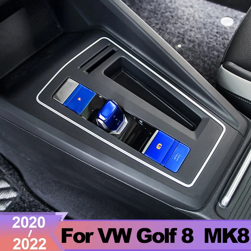 

Для Volkswagen VW Golf 8 MK8 2020-2022 2023, центральный ручной тормоз автомобиля, кнопка автоматического удержания, переключатель передач, головка R N D, декоративная накладка на крышку