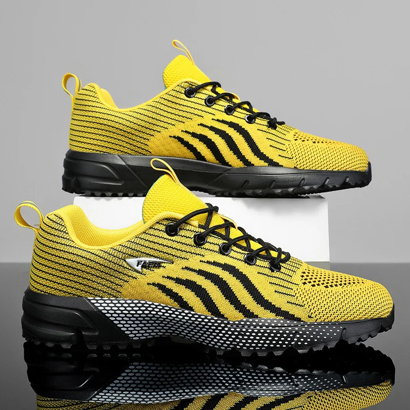 

YRZL Breathable Running Shoes for Men Lightweight Walking Shoes Mens Non Slip Sneakers Comfortable Gym Casual Athletic Footwear