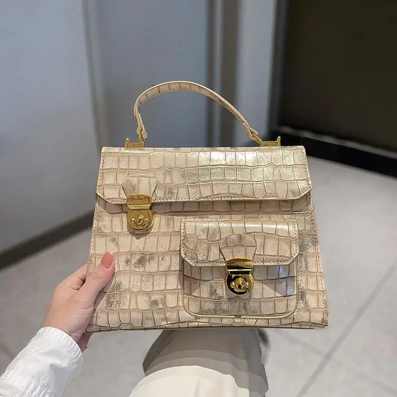 Luxury Designer Brand Сумка Женская New Leather High Quality Crocodile Cross Body 가방 Official Handbag for Women Bolsas Hot Sale