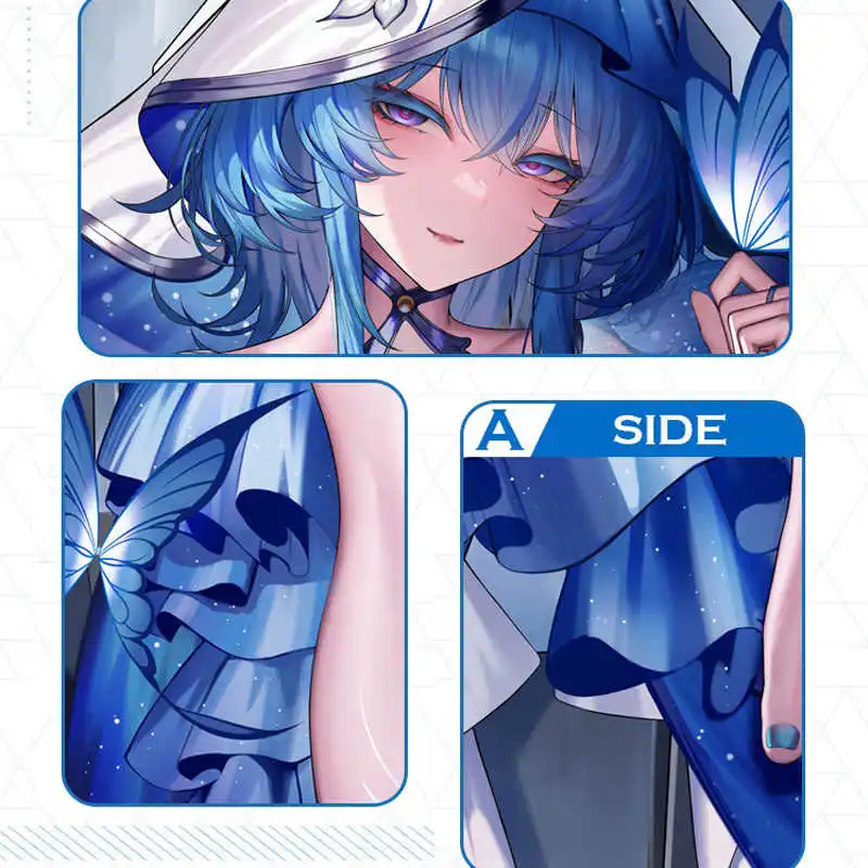 Game Role Anime The Shorekeeper Wuthering Waves Cosplay Dakimakura Hugging Body Double -Sided Pillow Case Long Cushion Cover